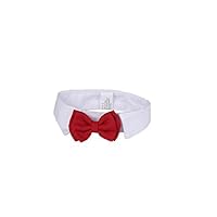 Da.Wa Cotton Lovely Bow Red Butterfly Pet Tie Collar Formal Tie Xmas Gift for Cat Dog Puppy