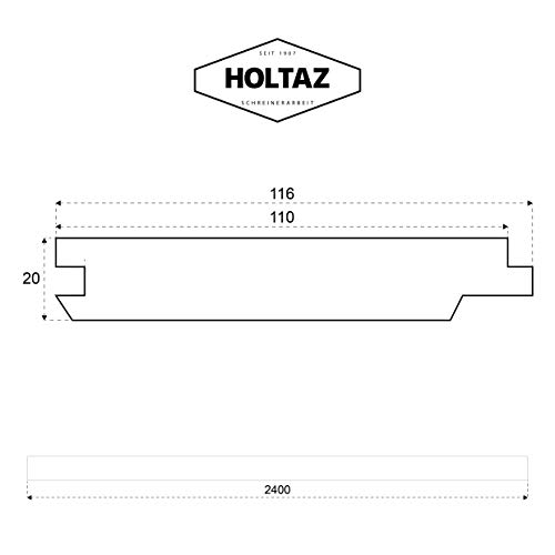 Holtaz Fassadenbekleidung Fassadentafel natürliches Lärchenholz Verkleidung Schalung Täfelung aus Holz Brett größe… – Bild 7