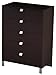 South Shore Furniture, Cakao Collection, 5 Drawer Chest, Chocolate