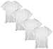 Beverly Hills Polo Club Boys' Undershirt Crew Neck T-Shirts (Pack of 4)