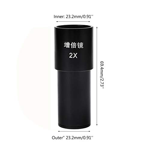 Youngy 2X Bio-Microscope Barlow Lens Mounted Biological Microscope Eyepiece Adapter Size 23.2mm - Thumbnail 7
