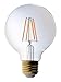 Bioluz LED 92 CRI G25 Globe Light Bulbs Clear Glass Filament 60W Replacement (Uses only 5.5W) Vanity Light Bulbs for Bathroom Warm White 2700K Dimmable UL Listed Title 20 3-Pack
