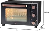Cooks Professional Mini Oven 28L Electric Cooker 1500W Black & Copper view 8