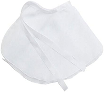 JXUFUFOO Girls Ballerina Waist Sheer Wrap Dancing Tie Skirt,White,L(height 55"-63")