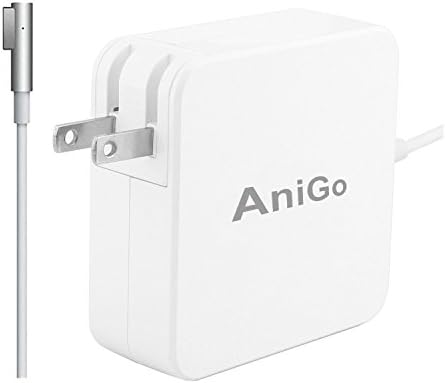 Macbook Pro Charger, AniGo Replacement 60W Magsafe L Shape Connector AC Power Adapter for Macbook Pro with 13-inch Retina display - After Late 2012 (60w)