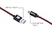 Besty-Innovations Nylon Braided USB Type C to USB 3.0 Type A Data and Charging Cable for Google Pixel, OnePlus 3T, Samsung Galaxy S8, Huawei Honor 8, Nexus 5X / 6P and More, 6.6 Feet/2M (Black Red)