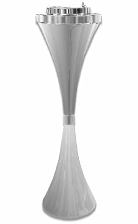 Contemporary Chrome Self Cleaning Floor Stand Ashtray A41