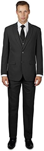 Alain Dupetit Men's Three Piece TR Blend Suit in Many Colors