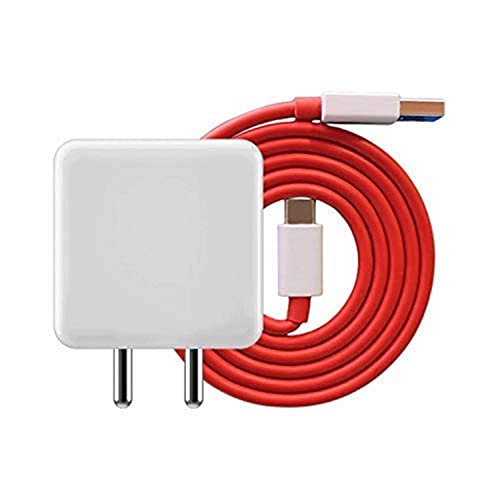 65W Charger for Realme GT Master Edition Charger Original Adapter Like Qualcomm QC 4.0 Quick Charge Adaptive Fast Charging, Rapid, Dash, VOOC, AFC Charger With 1 Meter Type C USB Data Cable (4 Amp, TDS1, Red)