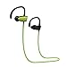 Monstercube Bluetooth Headphones Wireless Phoenix In Ear Earphones with Mic Stereo Sports Sweatproof Earbuds for Running, Gym, Yoga(Bluetooth 4.1, Secure Ear Hooks Design, 6 Hours Play)-Green