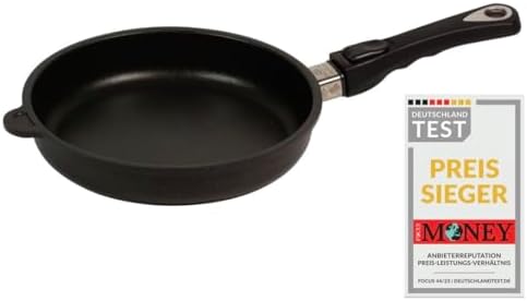 AMT Gastroguss Sauté pan 20 cm, Height 7 cm, Removable Handle, cast