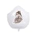 HIC Kitchen Tea Bag Holder Caddy, Fine White Porcelain, Leaf Design