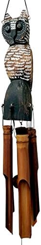 Cohasset Barn Owl Bamboo Wind Chime