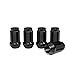 16pcs Black Spline ATV Lug Nuts - 3/8x24 Thread Size - 1.4 inch Length - Closed End - Cone Acorn Taper Seat - Includes 1 Socket Key Tool - Compatible with Many Polaris Sportsman RZR Ranger Kawasaki