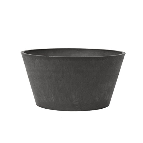 Arcadia PSW TD25DC Sleek Bulb Pan, 10 by 5-Inch, Dark Charcoal