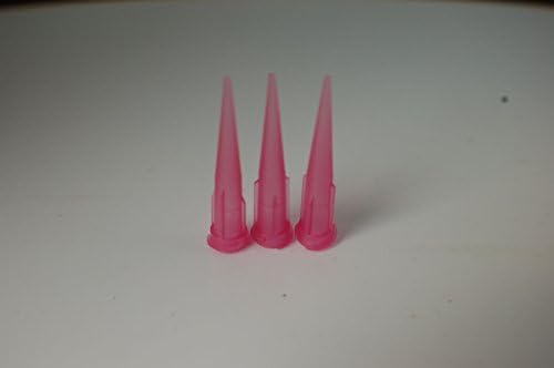 50 Pieces 20 Gauge Light Pink Non-medical Tapered Tip Nozzles, for Luer lock, Glue, Oil, Paint, Ecig