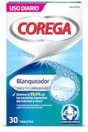 Comprimidos de Branqueamento Dentaduras de Limpeza, 30 peças