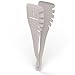 2 in 1 Bonke Tongs and Spatula - Perfect Salad, Fish, Spaghetti, Meat Steak Turner, Asparagus, Appetizer, Vegetable Tongs or Spatulas in Kitchen when Cooking - Flexible Nylon
