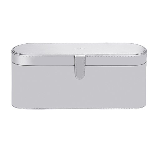 BUBM PU Leather Flip Hard Box Case Bag for Dyson Supersonic HD01 Hair Dryer Storage Cover Portable Storage Pouch Sleeve (Silver) - Thumbnail 3