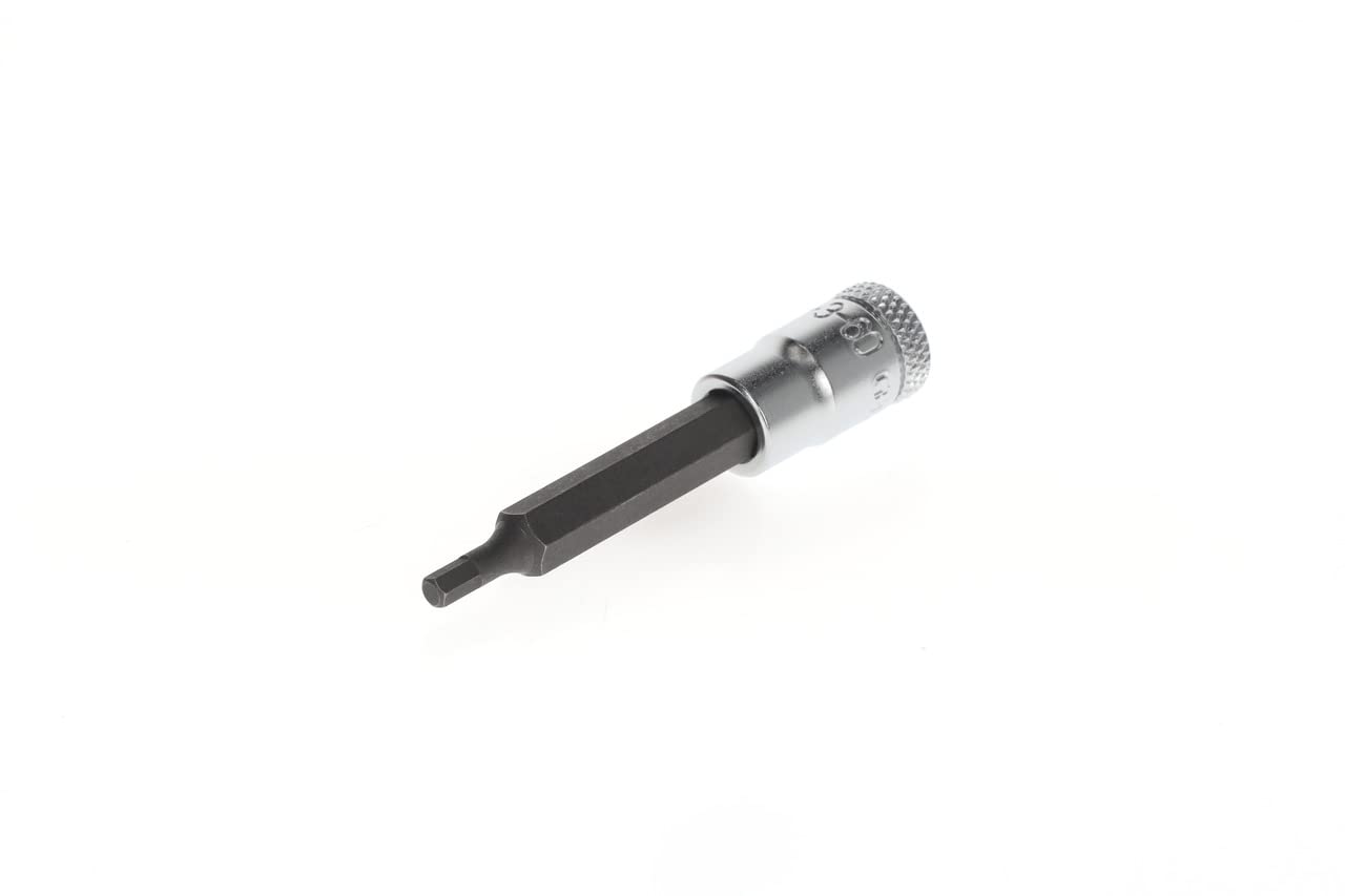 GEDORE Screwdriver bit Allen, Long, AF 3 mm, 1/4" 6.3 mm, Screwdriver bit socket, Tool, IN 20 L3-60