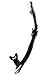 Mares Unisex Adults Ergo Dry Snorkel - Durable Lightweight Scuba Diving & Snorkeling Gear with Dry Top & Ergonomic Mouthpiece, Black
