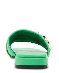 Madden Girl Women's Avaa Flat Sandal, Green Paris, 10