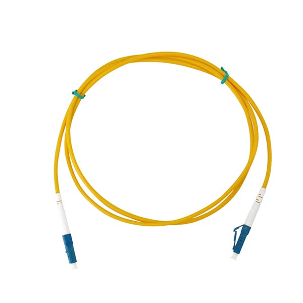 CHB 3 Meter Simplex 2mm Fibre Optic Patch Cable SC LC FC ST E2000 APC UPC Single Mode OS2 9/125 Yellow Patch Lead Fiber Patchcord (LC/UPC - LC/UPC)
