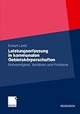 Image de Leistungserfassung in kommunalen Gebietskörperschaften: Notwendigkeit, Verfahren und Probleme (German Edition)