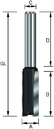 ENT 10414 Straight Cutter Tungsten Carbide TC, Shank (S) 8 mm, Diameter (D) 20 mm, NL 20 mm, SL 32 mm, GL 52 mm - Image 4