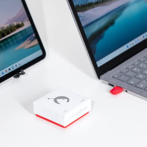 Astropad Luna Display - Laptop Screen Extender, Turn Your iPad or MacBook into a Wireless Monitor, Portable Dual Monitor Setup, USB-C Port Laptop Monitor Extender Compatible with Mac and Windows