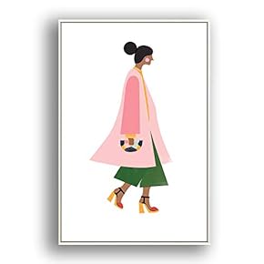 Framed Canvas Wall Art for Living Room, Bedroom Minimalist Abstract Canvas Prints for Modern Home Decoration Ready to Hang - 16"x24" inches