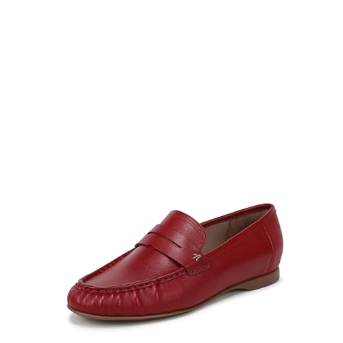 Naturalizer Women's Bloom Loafer Hearts Flame Red Leather 10 W