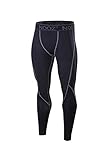 Nooz Men's Quick Dry Powerflex Compression Baselayer Pants, Legging Tights for Men