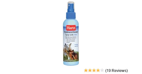hartz hydrocortisone spray with aloe for dogs and cats