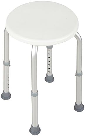 New White 7 Height Adjustable Medical Bath Shower Chair Bath Stool Tub Seat