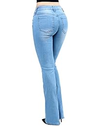 Vaquero de moda para dama, sexy, de cintura alta, elegante, con campana