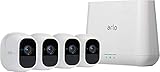 Arlo - Pro 2 4-Camera Indoor/Outdoor Wireless 1080p Security Camera System - White