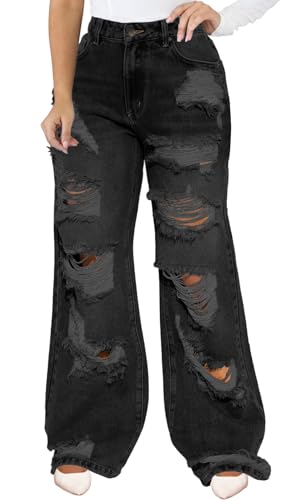 Ibudu Womens Wide Leg Jeans