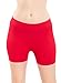 Basic Red Solid Biker Short Spandex Yoga Leggings 12 inch