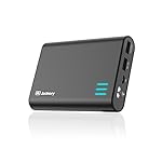 Jackery Giant+ Premium 12,000 mAh Dual USB Portable Battery Charger & External Battery Pack (Total 3.1A Output) with Panasonic Battery Cells for iPhone 7, 7 Plus, Galaxy & Other Smart Devices (Black)