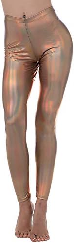 Diamond keep it Liquid Wet Look Shiny Metallic Stretch Leggings