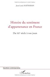 Histoire du sentiment d'appartenance en France