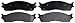 ACDelco 14D965M Advantage Semi-Metallic Front Disc Brake Pad Set with Wear Sensor