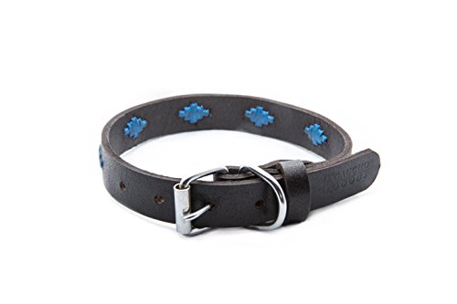 Gaucho Goods Premium Hand Stitched Leather Dog Collar (S, Tahoe)