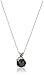 Amazon Collection 14k White Gold Black Diamond Solitaire Pendant Necklace (2 cttw), 18”