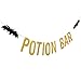 Gold Glitter Potion Bar Banner Halloween Hocus Pocus Banner, Halloween Potion Bar Decorations Potion Bar Sign Halloween Hocus Pocus Decorations