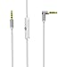 Monoy Replacement Beats Audio Cable + Inline Remote / Microphone for Beats by Dr. Dre Headphone SoloHD / Studio / Pro / Detox / Wireless - Compatible for Samsung S7 Note 5 LG V10 G5 Iphone 6s (White)