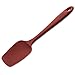 DI ORO Silicone Spoon Spatula - 600°F Heat-Resistant Large Silicone Spoonula Scraper - BPA Free Nonstick Cookware Safe Rubber Kitchen Utensil for Baking, Cooking, & Mixing - Dishwasher Safe (Red)