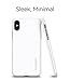 Spigen Thin Fit Designed for Apple iPhone Xs Case (2018) / Designed for Apple iPhone X Case (2017) - White