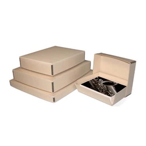 Print File Tan Drop-Front Metal Edge Archival Box 11.5x15x3″